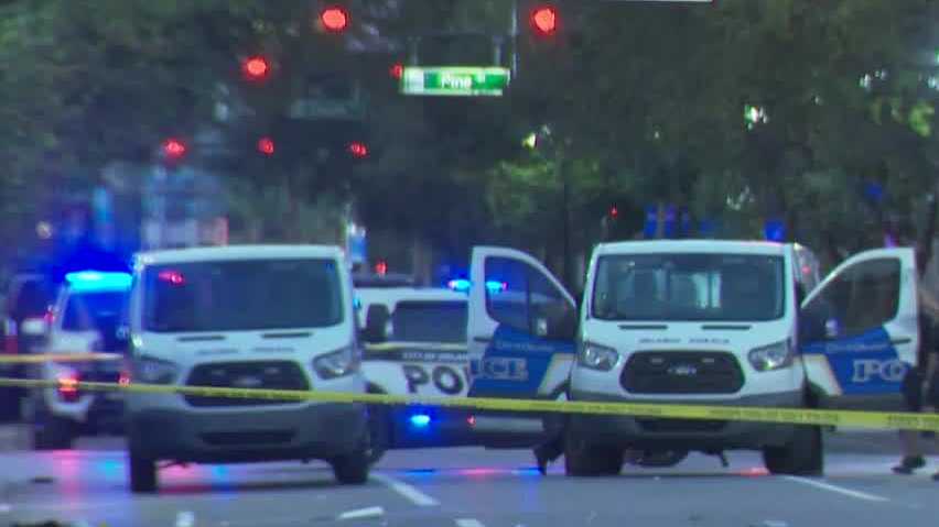 Orlando to set up checkpoints downtown after 7 people were shot and injured