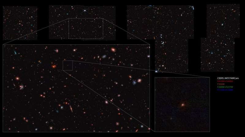 Wide view of the first hints of the universe on Galaxy among the oldest ever detected